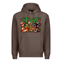 Coffee lets get lit with Christmas Premium Hoodie - AdoDesignShop