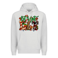 Dove Grey lets get lit with Christmas Premium Hoodie - AdoDesignShop