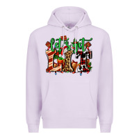 Lilac lets get lit with Christmas Premium Hoodie - AdoDesignShop