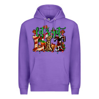 Purple lets get lit with Christmas Premium Hoodie - AdoDesignShop