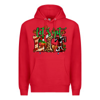 Red lets get lit with Christmas Premium Hoodie - AdoDesignShop