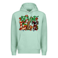 Seafoam lets get lit with Christmas Premium Hoodie - AdoDesignShop