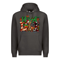 Smoke lets get lit with Christmas Premium Hoodie - AdoDesignShop