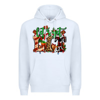 White lets get lit with Christmas Premium Hoodie - AdoDesignShop