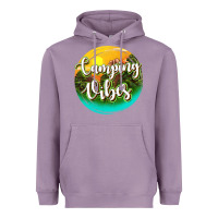 Lavender camping vibes Heavyweight Hoodie - texasbilliewilder