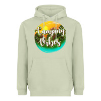 Matcha camping vibes Heavyweight Hoodie - texasbilliewilder