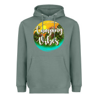 Sage camping vibes Heavyweight Hoodie - texasbilliewilder