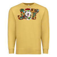 Antique Gold husky christmas joy Premium Sweatshirt - RanaPortraitStore
