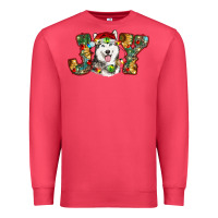 Cardinal husky christmas joy Premium Sweatshirt - RanaPortraitStore