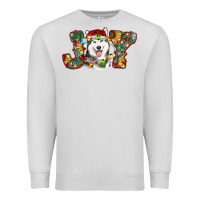 Dove Grey husky christmas joy Premium Sweatshirt - RanaPortraitStore