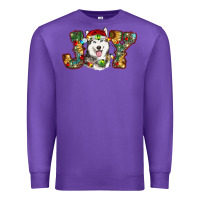 Purple husky christmas joy Premium Sweatshirt - RanaPortraitStore