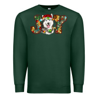 Sports Green husky christmas joy Premium Sweatshirt - RanaPortraitStore