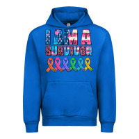 Cobalt i am a survivor with all cancer ribbons Urban Hoodie - AdoDesignShop