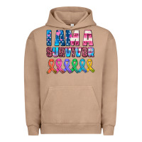Pigment Burro i am a survivor with all cancer ribbons Urban Hoodie - AdoDesignShop