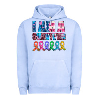 Pigment Grape Ice i am a survivor with all cancer ribbons Urban Hoodie - AdoDesignShop