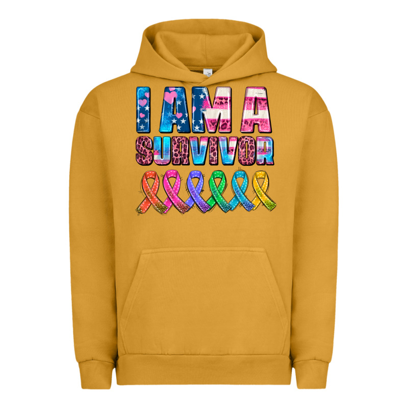I Am A Survivor With All Cancer Ribbons Urban Hoodie by AdoDesignShop | Teevron