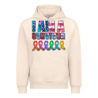 Sandshell i am a survivor with all cancer ribbons Urban Hoodie - AdoDesignShop