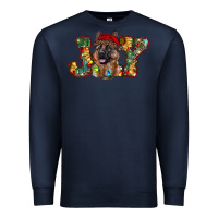 Navy german shepherd christmas joy Premium Sweatshirt - RanaPortraitStore