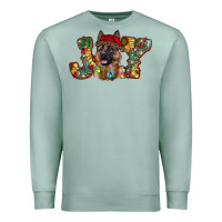 Seafoam german shepherd christmas joy Premium Sweatshirt - RanaPortraitStore