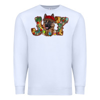 White german shepherd christmas joy Premium Sweatshirt - RanaPortraitStore