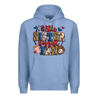 Colony Blue little sister biggest fan baseball Premium Hoodie - Jasminsmagicworld