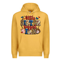 Mustard little sister biggest fan baseball Premium Hoodie - Jasminsmagicworld