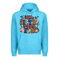 Ocean Blue little sister biggest fan baseball Premium Hoodie - Jasminsmagicworld