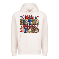 Pale Pink little sister biggest fan baseball Premium Hoodie - Jasminsmagicworld