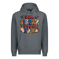 Rock little sister biggest fan baseball Premium Hoodie - Jasminsmagicworld