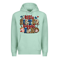 Little Sister Biggest Fan Baseball Premium Hoodie | Teevron