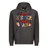 Smoke little sister biggest fan baseball Premium Hoodie - Jasminsmagicworld