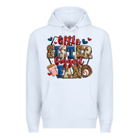 White little sister biggest fan baseball Premium Hoodie - Jasminsmagicworld