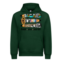 Forest Green western pencils teach love inspire Urban Hoodie - JahusDesignShop