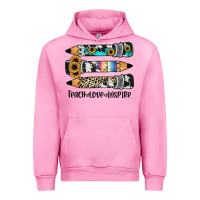 Fuchsia Pink western pencils teach love inspire Urban Hoodie - JahusDesignShop