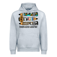 Heather Grey western pencils teach love inspire Urban Hoodie - JahusDesignShop