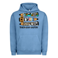 Pigment Pebble Blue western pencils teach love inspire Urban Hoodie - JahusDesignShop