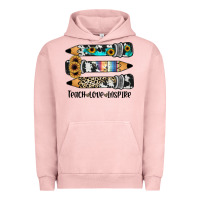 Pigment Salmon western pencils teach love inspire Urban Hoodie - JahusDesignShop
