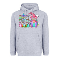 Heather Grey happy easter gnomes Heavyweight Hoodie - Zillion Design Studio