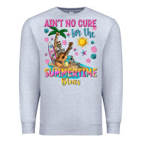 Heather Grey aint no cure for the summer time blues Premium Sweatshirt - texasbilliewilder