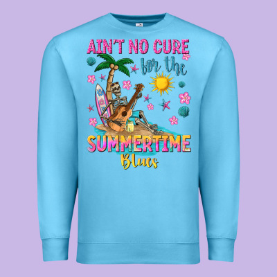 Aint No Cure For The Summer Time Blues Premium Sweatshirt Designed By Texasbilliewilder