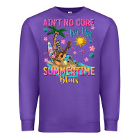 Purple aint no cure for the summer time blues Premium Sweatshirt - texasbilliewilder