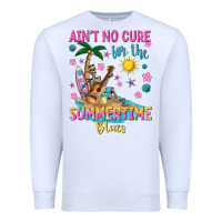 White aint no cure for the summer time blues Premium Sweatshirt - texasbilliewilder