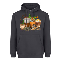 Smoke coffee cups tiger with coffee beans Heavyweight Hoodie - texasbilliewilder