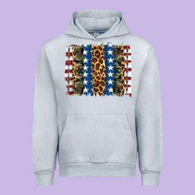 Usa Army Pattern Brushstroke Urban Hoodie Designed By Artiststas