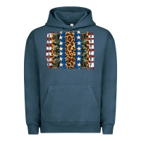 Pigment Midnight Navy usa army pattern brushstroke Urban Hoodie - Artiststas