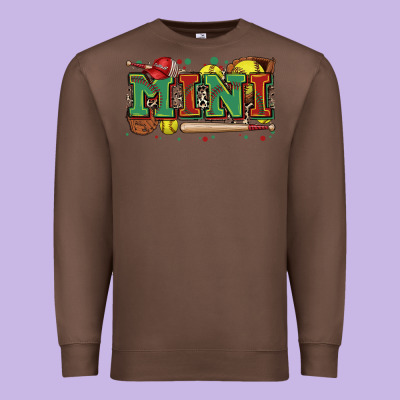 Mini Softball Premium Sweatshirt Designed By Zillion Design Studio
