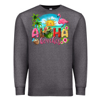 Charcoal Heather aloha beaches Premium Sweatshirt - texasbilliewilder