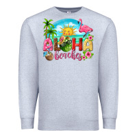 Heather Grey aloha beaches Premium Sweatshirt - texasbilliewilder
