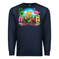 Navy aloha beaches Premium Sweatshirt - texasbilliewilder