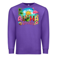 Purple aloha beaches Premium Sweatshirt - texasbilliewilder